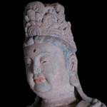 木雕彩绘观音 (25) Large Painted Wood Figure of Guanyin