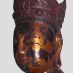木雕金彩绘佛像 (34B) Gilt Painted Figure of Buddha