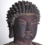 木雕黑漆佛像 (38) Lacquer Wood Figure of Buddha