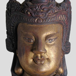 金木雕彩绘韦驮像 (39) Gilt Painted Wood Figure of Wei Tuo